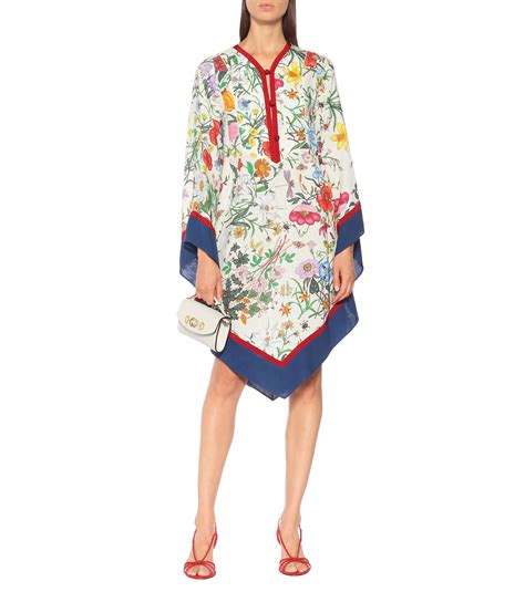 kaftano in pizzo floreal gucci|gucci floral mini dress.